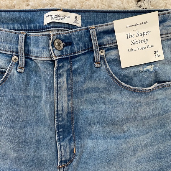 NWT! A&F Ultra High Rise Super Skinny Jeans - Picture 4 of 7